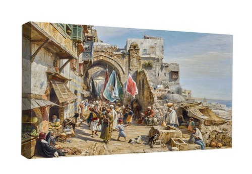 Large islamic framed canvas - islamic,
