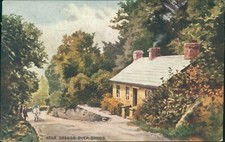 Near Grange Over Sands 1909 Postmark Bernard P Hall Water Colour series