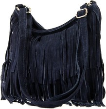 Italian Suede Leather Fringed