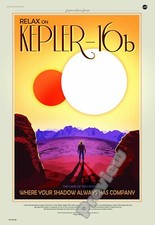 Kepler Nasa Space Planet Travel VINTAGE RETRO ART Print Poster Wall Picture A4 +