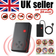 Ultrasonic Cat Dog Fox Pest Motion Sensor Repeller Scarer Deterrent Repellent UK