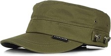 Mens Military Style Cadet Hat