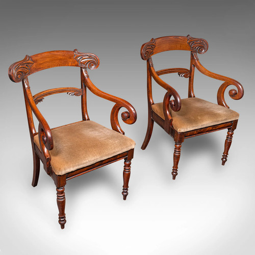 Pair antique morning room - pair,