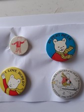 Rupert the bear badges - the,
