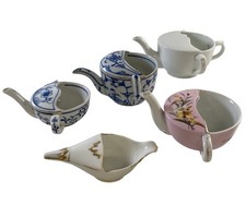 Vintage Ceramic Invalid Feeder Collection asst China Porcelain Antique