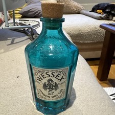 Wessex London Dry Gin Blue Empty Glass Spirit Bottle 