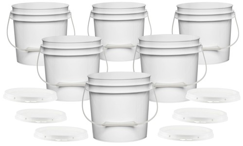 Gallon bucket pail with lids - 1,