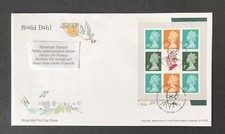 GB 2012 FDC ROALD DAHL BOOKLET PANE WITH TALLENTS HOUSE PMK