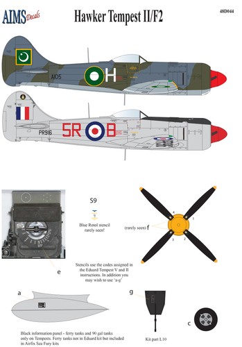 Aims aims48d044 hawker - aims, 1:48
