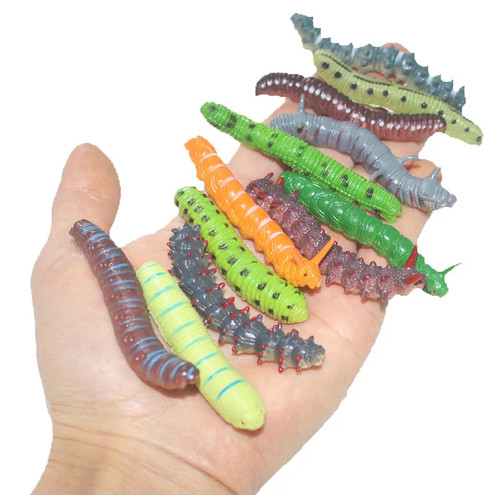 12pcs worm caterpillar animal - worm,