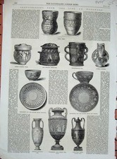 Old Antique Print 1865Wedgwood