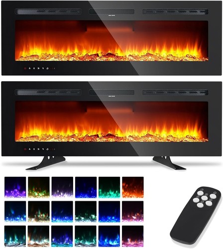 Electric fire wall mounted led - wall,