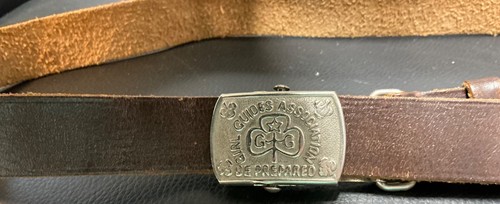Vintage girl guides - guides, leather