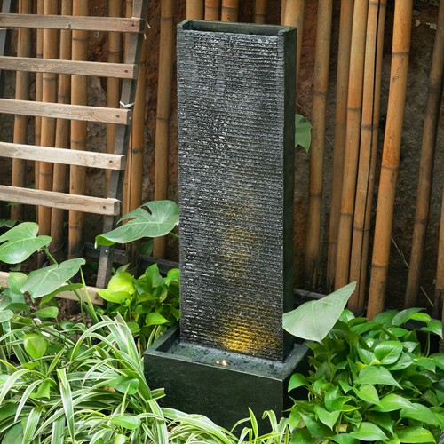 Tiered water feature - water,