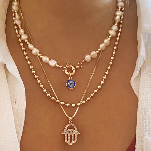 Evil eye hamsa pendant - eye,