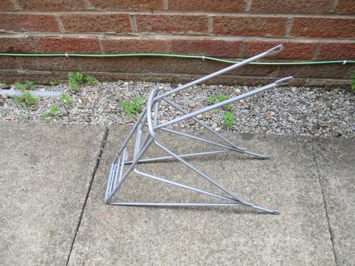 Bicycle rear rack silver - rear,