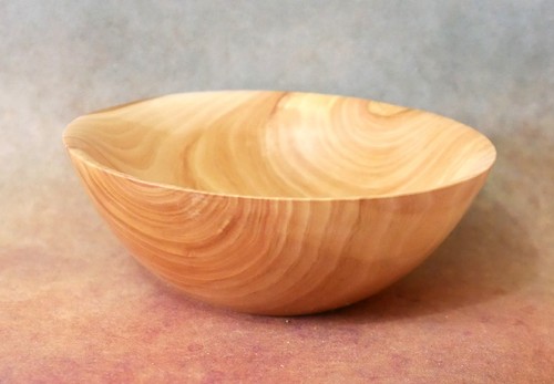 Hand turned small cherry - turned,