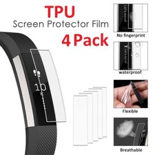 4 X Full Face Coverage TPU 3D Film Screen Protector For Fitbit Alta /HR Watch