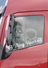 VOLVO VIKING POWER X2 WINDOW VINYL STICKER HAULAGE CUSTOMISE TRUCKING