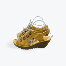 Fly London Yellow Perforated