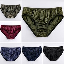 Men Satin Silk Briefs Lingerie