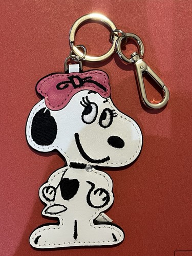 Peanuts snoopy belle keychain - peanuts,