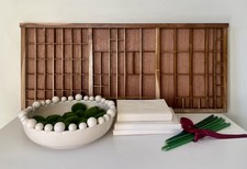 Vintage Letterpress Wooden Printers Tray Curios Display Restored *Christmas Gift