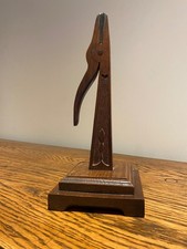 ANTIQUE OAK ART NOUVEAU PROVINCIAL WELSH MUSIC HOLDER STAND EISTEDDFOD HARP