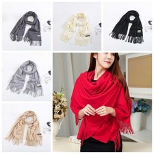 Classic Wool Scarf Solid Color