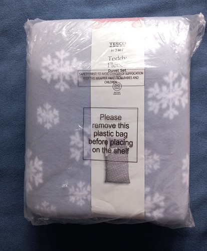 Snowflake teddy fleece - snowflake, duvet