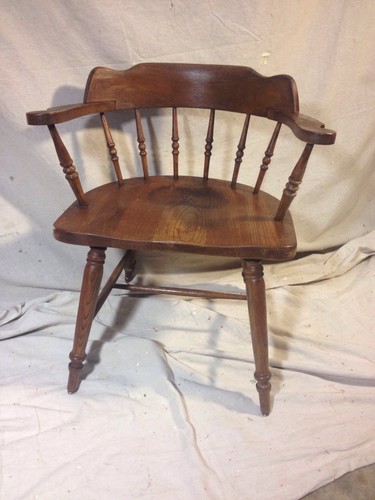 Chair solid oak - oak, antique