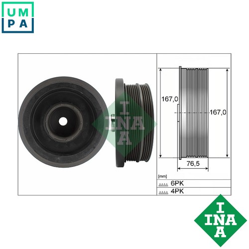 Belt pulley crankshaft 544 - belt,