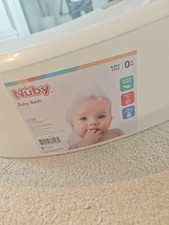 Nuby Baby Bath with Built in Seat and Soft Headrest