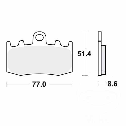 Trw brake pads standard mcb748 - trw,