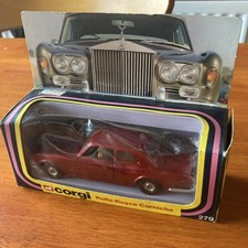 Corgi 279 Rolls Royce Corniche Metallic Dark Red From 1979  