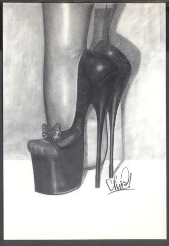 Modern glamour art heels - modern,