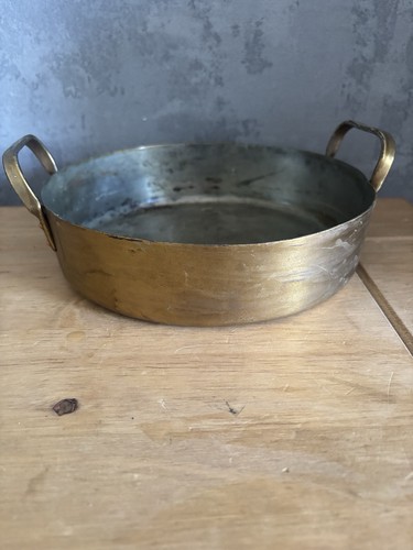 Antique vintage brass shallow - antique,