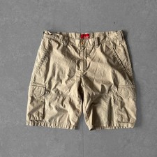 Khaki Cargo Shorts with Pockets