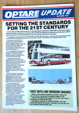 OPTARE UPDATE AUTUMN 1991 BUS COACH SALES BROCHURE. FINE condition