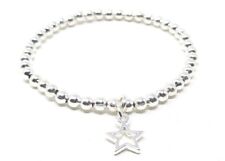 Silver Colour Beaded Stackable