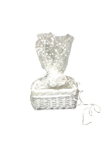 Rectangular white wicker