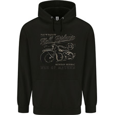 Hell Riders Biker Motorbike Motorcycle Chopper Mens 80% Cotton Hoodie