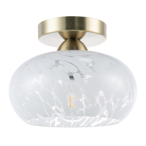 Antique brass ceiling light - brass,