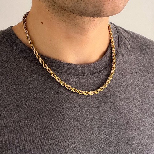 Gold thick rope - gold, chain