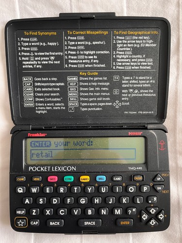 Franklin bookman tmq - franklin, tmq-440