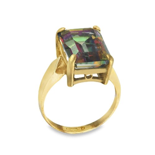 9ct yellow gold emerald - 9ct,