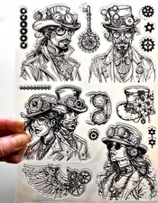 Large Clear Stamps STEAMPUNK