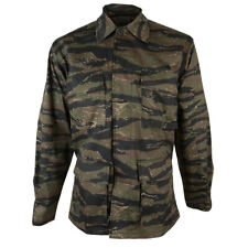 US Vietnam BDU Style Tiger Stripe Camo Shirt - Durable Button-up Cargo Pockets