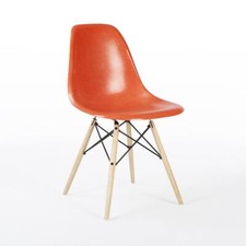 Herman Miller Eames DSW Orange Original Dining Side Shell Chair