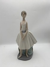Large Nao Lladro Ballerina With Stool 1983
